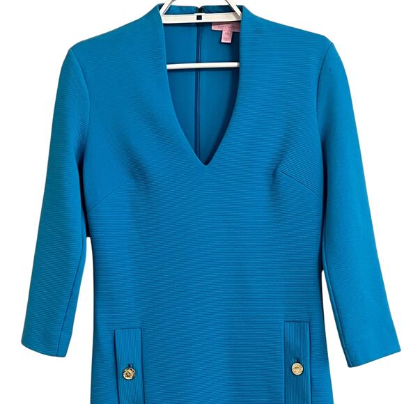 Lilly Pulitzer Charlena Shift Dress Ariel Blue - Picture 3 of 11